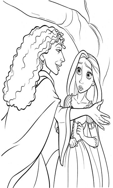 kolorowanka Zaplątani do wydruku malowanka coloring page Tangled Roszpunka Disney z bajki dla dzieci nr 42